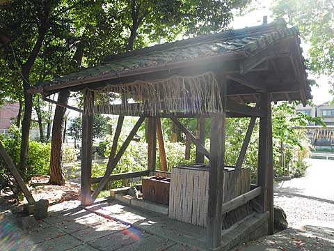 羽束師神社　手水舎