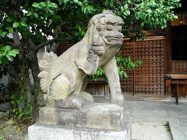 菅大臣神社の狛犬