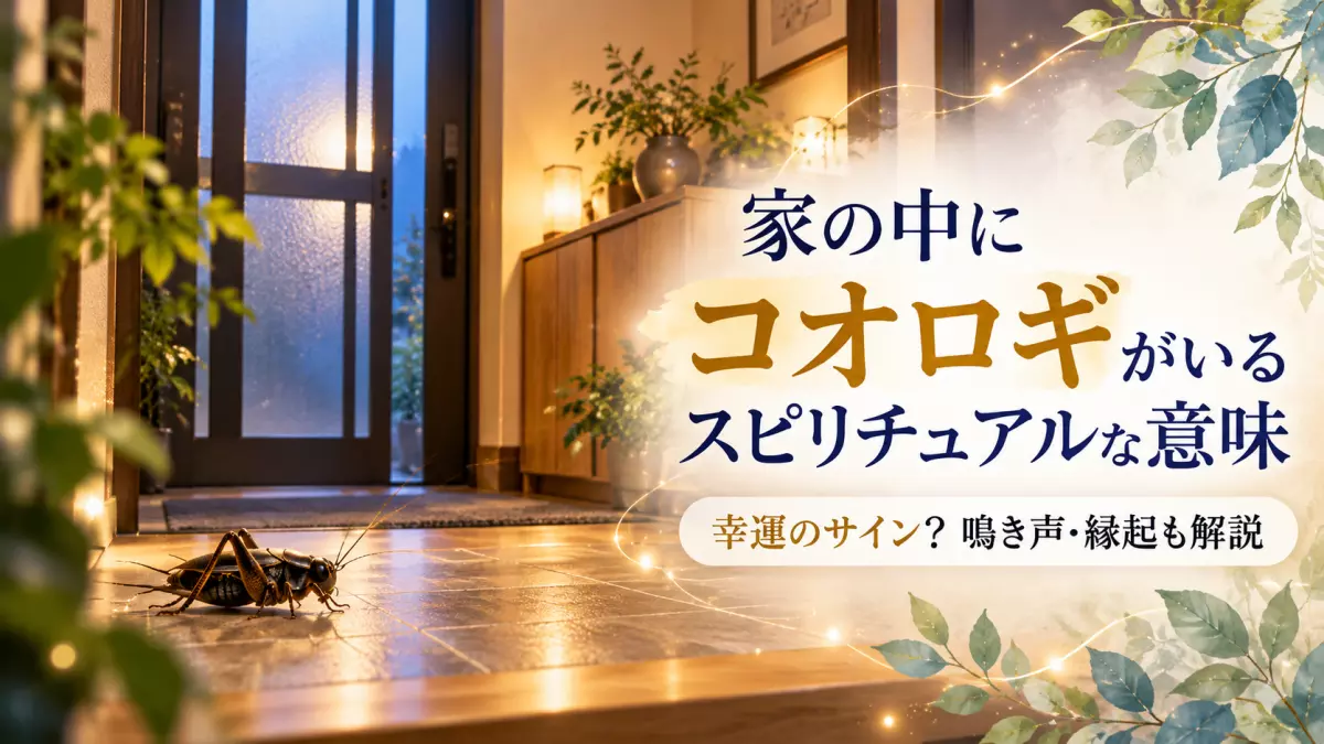家の中にコオロギがいるスピリチュアル