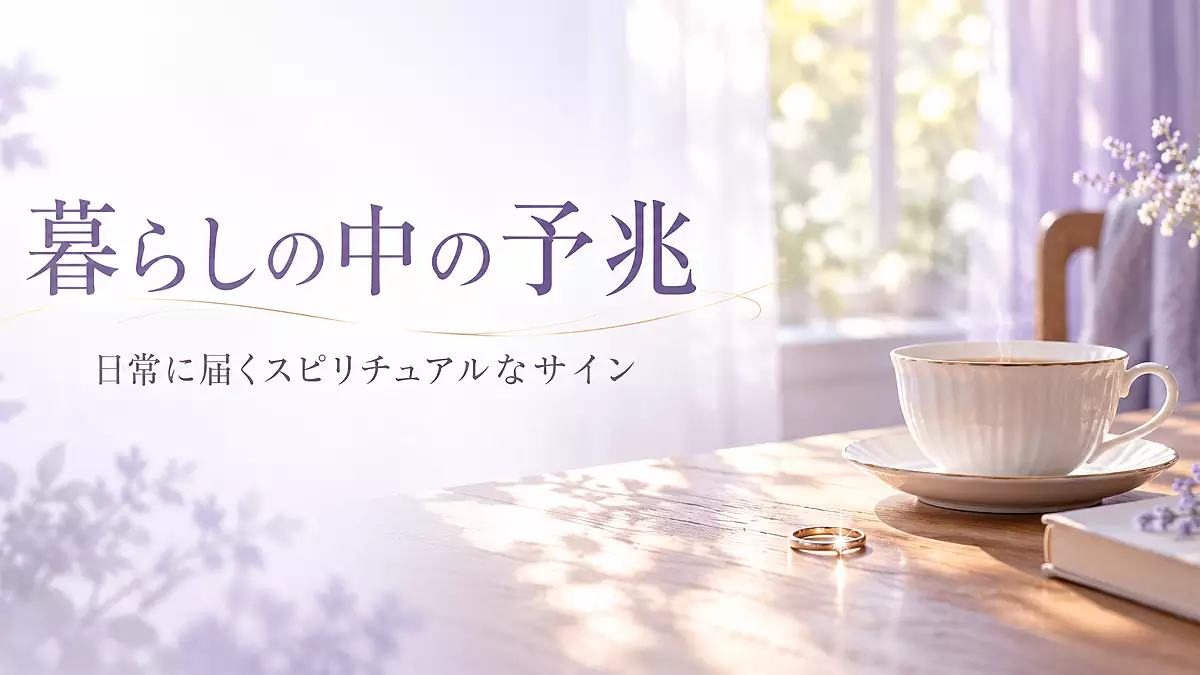 暮らしの中の予兆とは