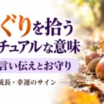 どんぐりを拾うスピリチュアルな意味